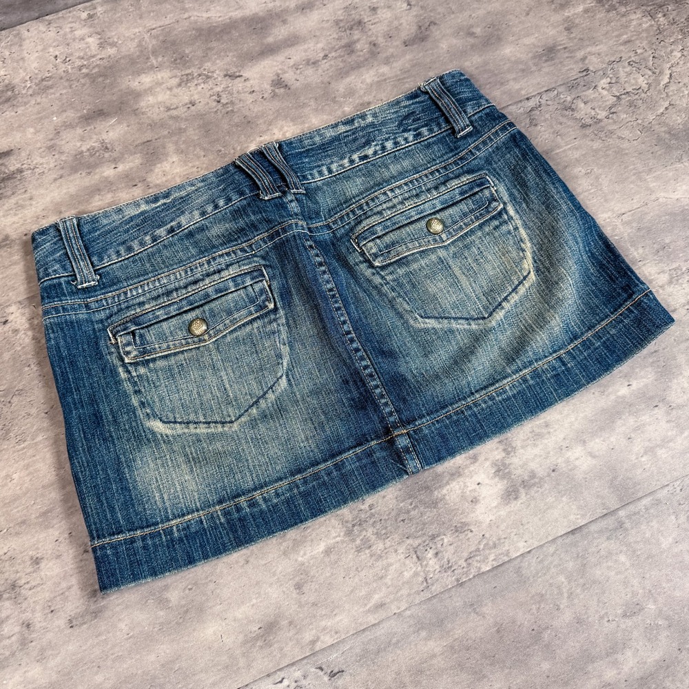 Vintage VTG Y2K 2000's 00's American Eagle MIni Denim Jean's Skirt - Picture 1 of 4